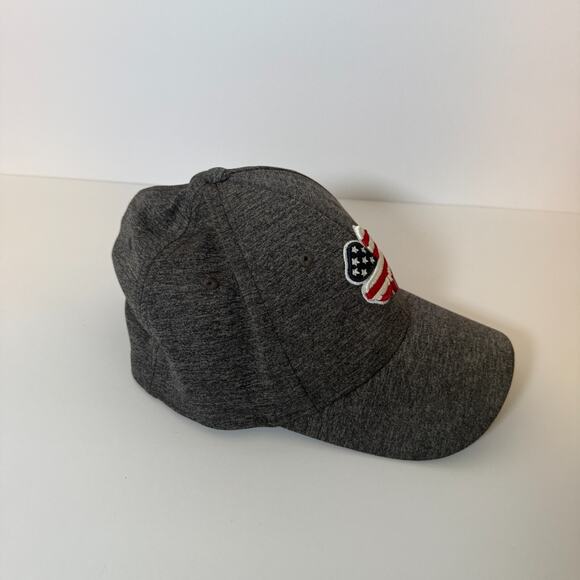 Black Clover Hat Cap Gray L/XL Baseball Hat Golf Cap USA Flag Clover America - Picture 5 of 8